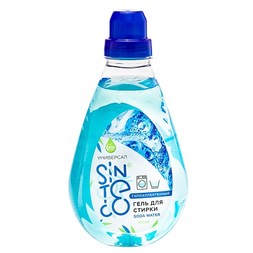 

SINTECO Гель для стирки универсальный Soda water 950.0, Гель для стирки универсальный Soda water