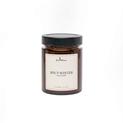 

ECO MIRAI Ароматическая свеча из кокосового воска SPICY WINTER 220, Ароматическая свеча из кокосового воска SPICY WINTER
