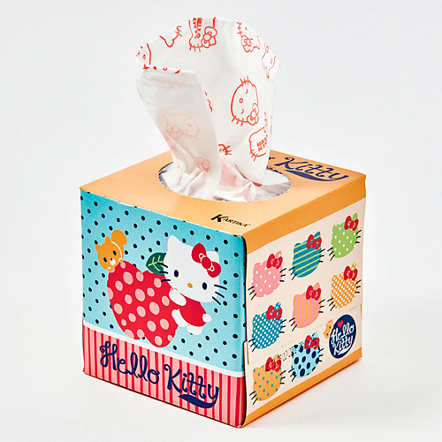 

KARTIKA Салфетки бумажные косметические "Hello Kitty" с рисунком 3 слоя 56, Салфетки бумажные косметические "Hello Kitty" с рисунком 3 слоя