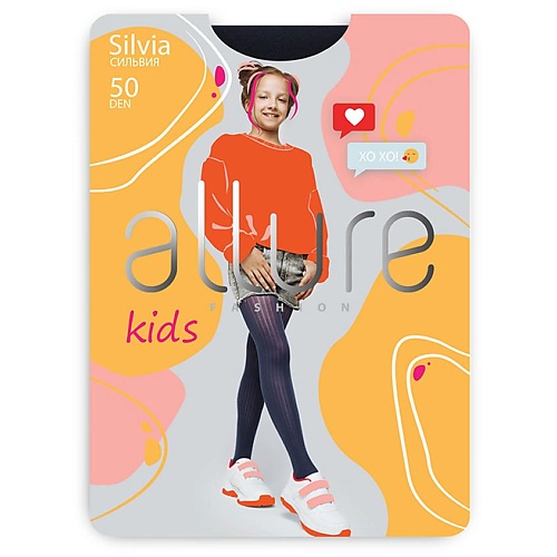 ALLURE Колготки детские Полоска 50 ден синий 259₽
