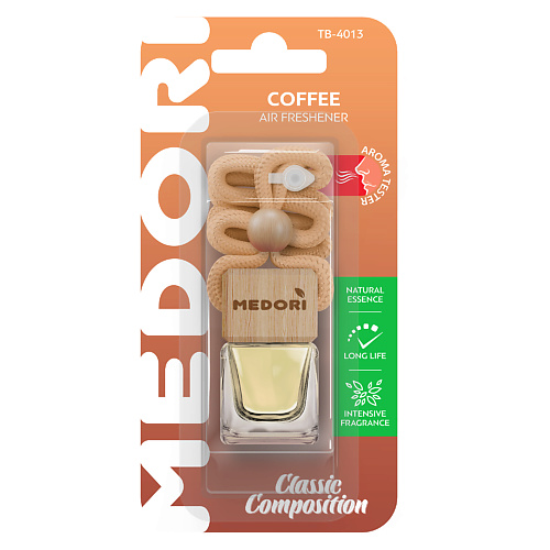 

MEDORI Ароматизатор для автомобиля и гардероба COFFEE 6.0, Ароматизатор для автомобиля и гардероба COFFEE