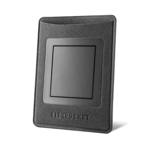 фото Flexpocket чехол для карты на телефон с прозрачным окном, из экокожи saffiano