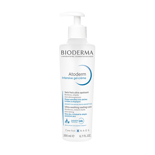 

BIODERMA Успокаивающий Гель-крем для сухой, раздраженной и атопичной кожи лица и тела Atoderm 200.0, Успокаивающий Гель-крем для сухой, раздраженной и атопичной кожи лица и тела Atoderm