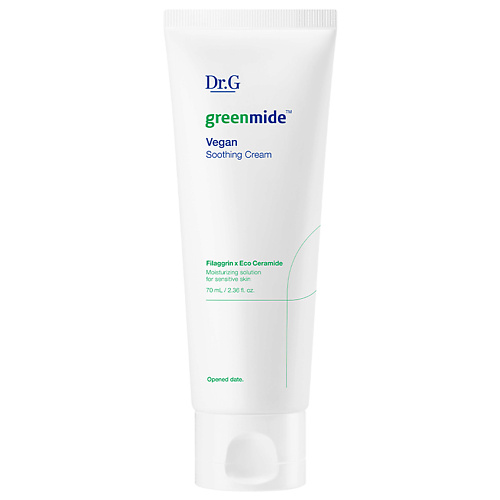 DR.G Крем успокаивающий против обезвоженности кожи «GREENMIDE VEGAN SOOTHING CREAM» 70.0