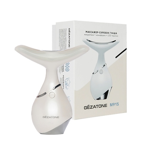 GEZATONE Скребок гуаша для лица микротоковый массажер для лица от морщин m915 3400₽