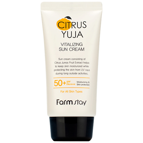 

FARMSTAY Крем для лица солнцезащитный с экстрактом юдзу Citrus Yuja Vitalizing Sun Cream, Крем для лица солнцезащитный с экстрактом юдзу Citrus Yuja Vitalizing Sun Cream