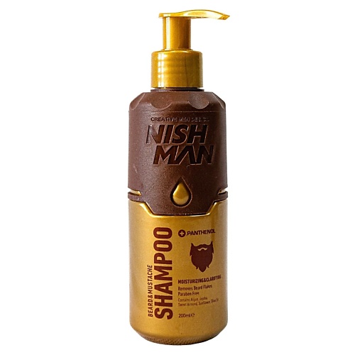 

NISHMAN Шампунь для бороды и усов NISHMAN beard&mustache care shampoo 200.0, Шампунь для бороды и усов NISHMAN beard&mustache care shampoo