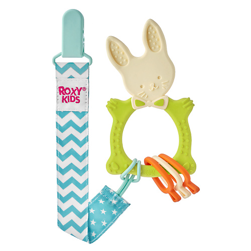 

ROXY KIDS Универсальный прорезыватель BUNNY с держателем, Универсальный прорезыватель BUNNY с держателем
