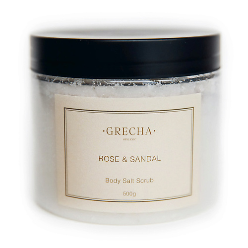 

GRECHA ORGANIC Соляной скраб "Rose & Sandal" 500.0, Соляной скраб "Rose & Sandal"