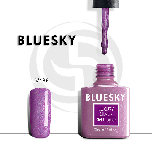 

BLUESKY Гель-лак Luxury Silver LV458, Гель-лак Luxury Silver LV458
