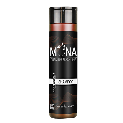 MONA PREMIUM Шампунь против перхоти Black Line - профессиональное восстановление волос 150.0