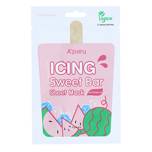 

A'PIEU Маска для лица ICING SWEET BAR арбуз 21.0, Маска для лица ICING SWEET BAR арбуз