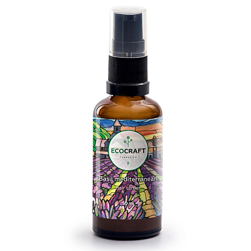ECOCRAFT Сыворотка для ослабленных волос несмываемая Базилик средиземноморский Basil Mediterranean Hair Serum 50 494₽