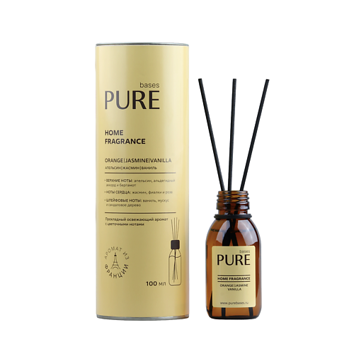 

PURE BASES Аромадиффузор ORANGE & JASMINE, VANILLA 100.0, Аромадиффузор ORANGE & JASMINE, VANILLA