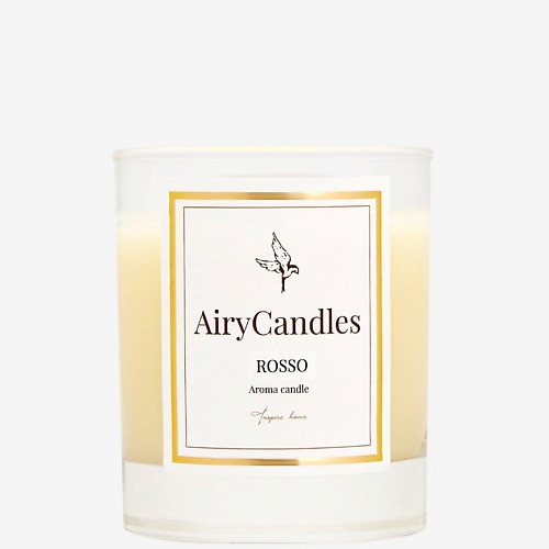 

AIRYCANDLES Свеча ароматическая ROSSO с деревянным фитилем 300.0, Свеча ароматическая ROSSO с деревянным фитилем