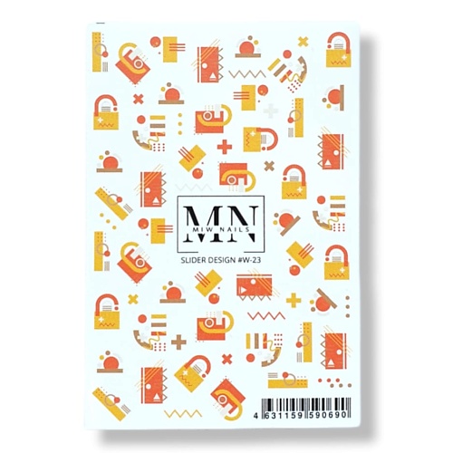 MIW NAILS Слайдер дизайн для ногтей на любой фон W-23