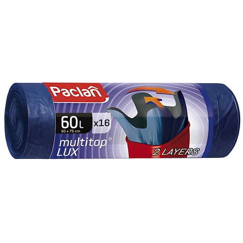 

PACLAN MULTI-TOP LUX Мешки для мусора, 60л 16.0, MULTI-TOP LUX Мешки для мусора, 60л