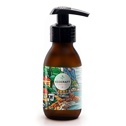 

ECOCRAFT Гель для умывания Белый грейпфрут и фрезия White Grapefruit & Freesia Face Wash Gel 100, Гель для умывания Белый грейпфрут и фрезия White Grapefruit & Freesia Face Wash Gel