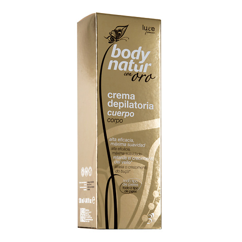 

BODY NATUR Крем для депиляции с золотом Crema Depilatore Cuerpo 2, Крем для депиляции с золотом Crema Depilatore Cuerpo