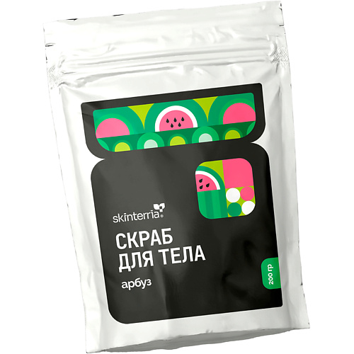 

SKINTERRIA Сахарный антицеллюлитный скраб для тела с маслами, Арбуз 150.0, Сахарный антицеллюлитный скраб для тела с маслами, Арбуз