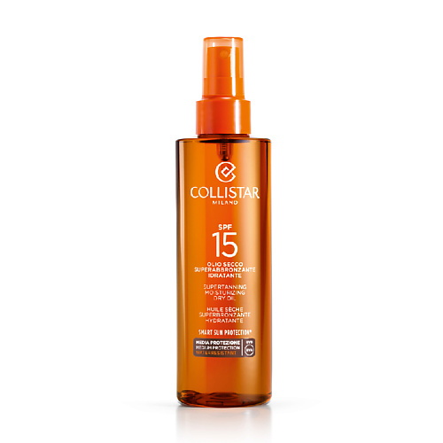 

COLLISTAR Масло сухое для интенсивного загара для лица-тела-волос SPF15 Supertanning Moisturizing Dry Oil, Масло сухое для интенсивного загара для лица-тела-волос SPF15 Supertanning Moisturizing Dry Oil