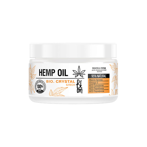 

BEON Маска для окрашенных волос Hemp oil Блеск и Питание с натуральными маслами 350.0, Маска для окрашенных волос Hemp oil Блеск и Питание с натуральными маслами