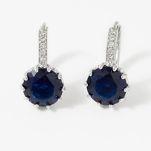 

SHINE & BEAUTY Серьги покрытые серебром с кристаллами Swarovski, Серьги покрытые серебром с кристаллами Swarovski