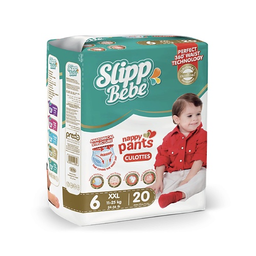 

SLIPP BEBE Подгузники-трусики № 6 20.0, Подгузники-трусики № 6