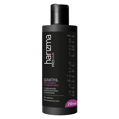 фото Harizma prohair шампунь для вьющихся волос active curl 250.0