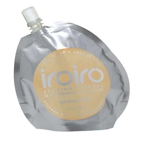 

IROIRO Семи-перманентный краситель для волос 250 PEACH Персиковый, Семи-перманентный краситель для волос 250 PEACH Персиковый