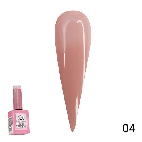 

GLOBAL FASHION Каучуковая база для гель лака френч, Rubber Base Coat French 01, Каучуковая база для гель лака френч, Rubber Base Coat French 01