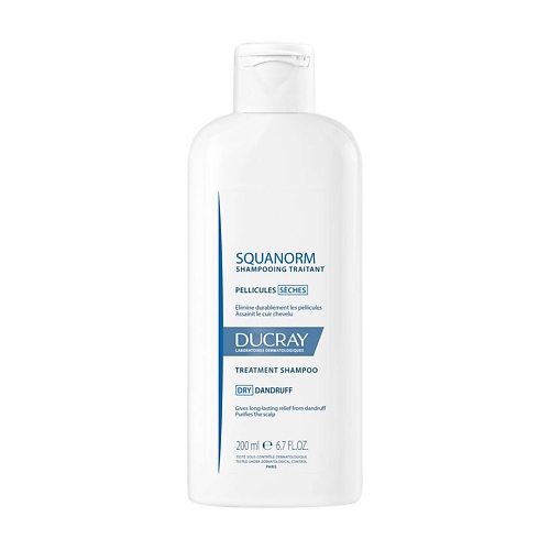 

DUCRAY Шампунь от перхоти для сухой кожи головы Squanorm 200, Шампунь от перхоти для сухой кожи головы Squanorm