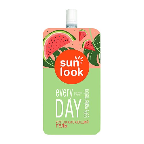 Средства после загара  Лэтуаль SUN LOOK Гель для лица и тела увлажняющий с арбузом 20.0