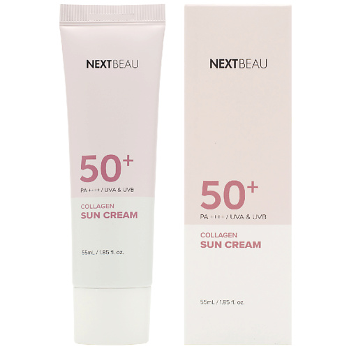 

NEXTBEAU Солнцезащитный омолаживающий крем с коллагеном SPF 50+ / PA++++ 55, Солнцезащитный омолаживающий крем с коллагеном SPF 50+ / PA++++