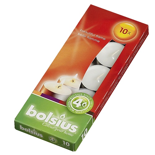 

BOLSIUS Свечи чайные Classic белые, Свечи чайные Classic белые