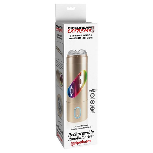 Мастурбатор-анус Pipedream Extreme Toyz Rechargeable Roto-Bator Ass