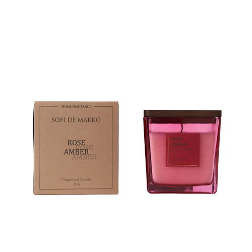 

SOFI DE MARKO Свеча Ароматическая Rose Amber 220, Свеча Ароматическая Rose Amber