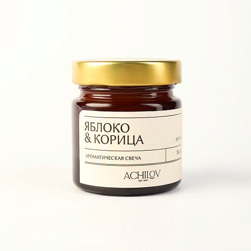 

ACHILOV Ароматическая свеча "Яблоко & Корица" 400, Ароматическая свеча "Яблоко & Корица"