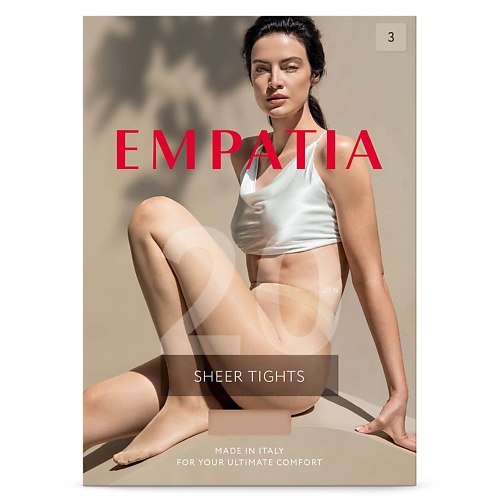 EMPATIA Прозрачные колготки из лайкры 20 DEN Nude