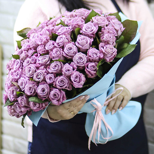

FLORPRO 101 фиолетовая роза Маритим в упаковке, 101 фиолетовая роза Маритим в упаковке