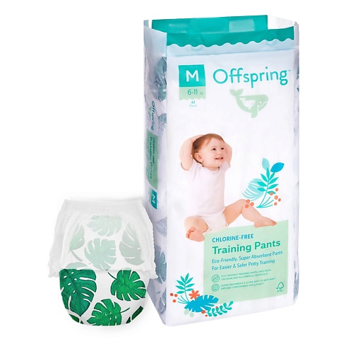 

OFFSPRING Трусики-подгузники, M 6-11 кг Тропики 42.0, Трусики-подгузники, M 6-11 кг Тропики