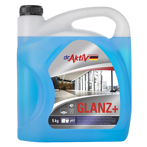 

DR.AKTIV PROFESSIONAL Средство для мытья окон, зеркал и стеклянных поверхностей GLANZ PLUS 5000.0, Средство для мытья окон, зеркал и стеклянных поверхностей GLANZ PLUS