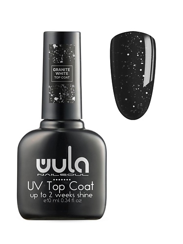 

WULA NAILSOUL Верхнее покрытие с эффектом Granite White Top Coat, Верхнее покрытие с эффектом Granite White Top Coat