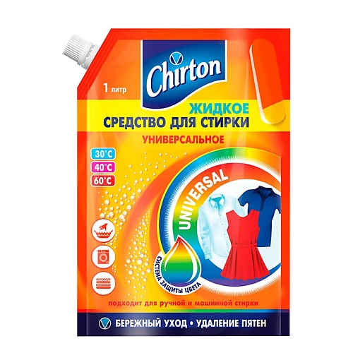 

CHIRTON Жидкое средство для стирки универсальное 1000, Жидкое средство для стирки универсальное