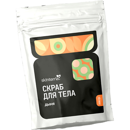 

SKINTERRIA Сахарный антицеллюлитный скраб для тела с маслами, Дыня 200.0, Сахарный антицеллюлитный скраб для тела с маслами, Дыня