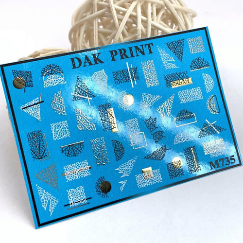 

DAK PRINT Слайдер-дизайн для ногтей M735, Слайдер-дизайн для ногтей M735