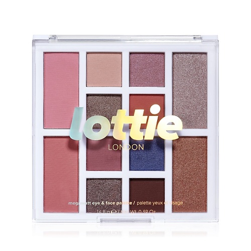 Палетка LOTTIE LONDON Палетка теней для век, хайлайтеров и румян Mega Watt