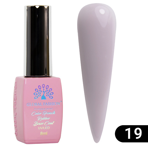

GLOBAL FASHION Каучуковая цветная база для гель-лака Rubber Color Base Coat, Каучуковая цветная база для гель-лака Rubber Color Base Coat