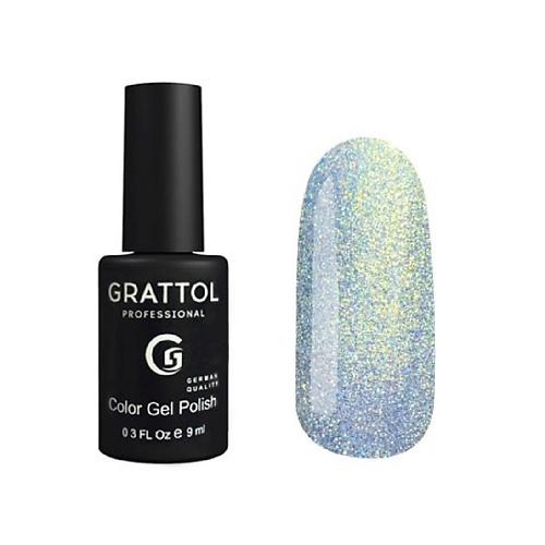 

GRATTOL Гель лак хамелеон с блестками Quartz, Гель лак хамелеон с блестками Quartz
