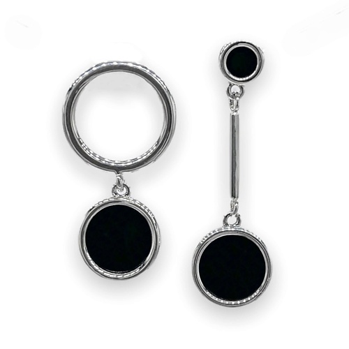 

FOROSTINA.K Серьги Мишель Black, Серьги Мишель Black